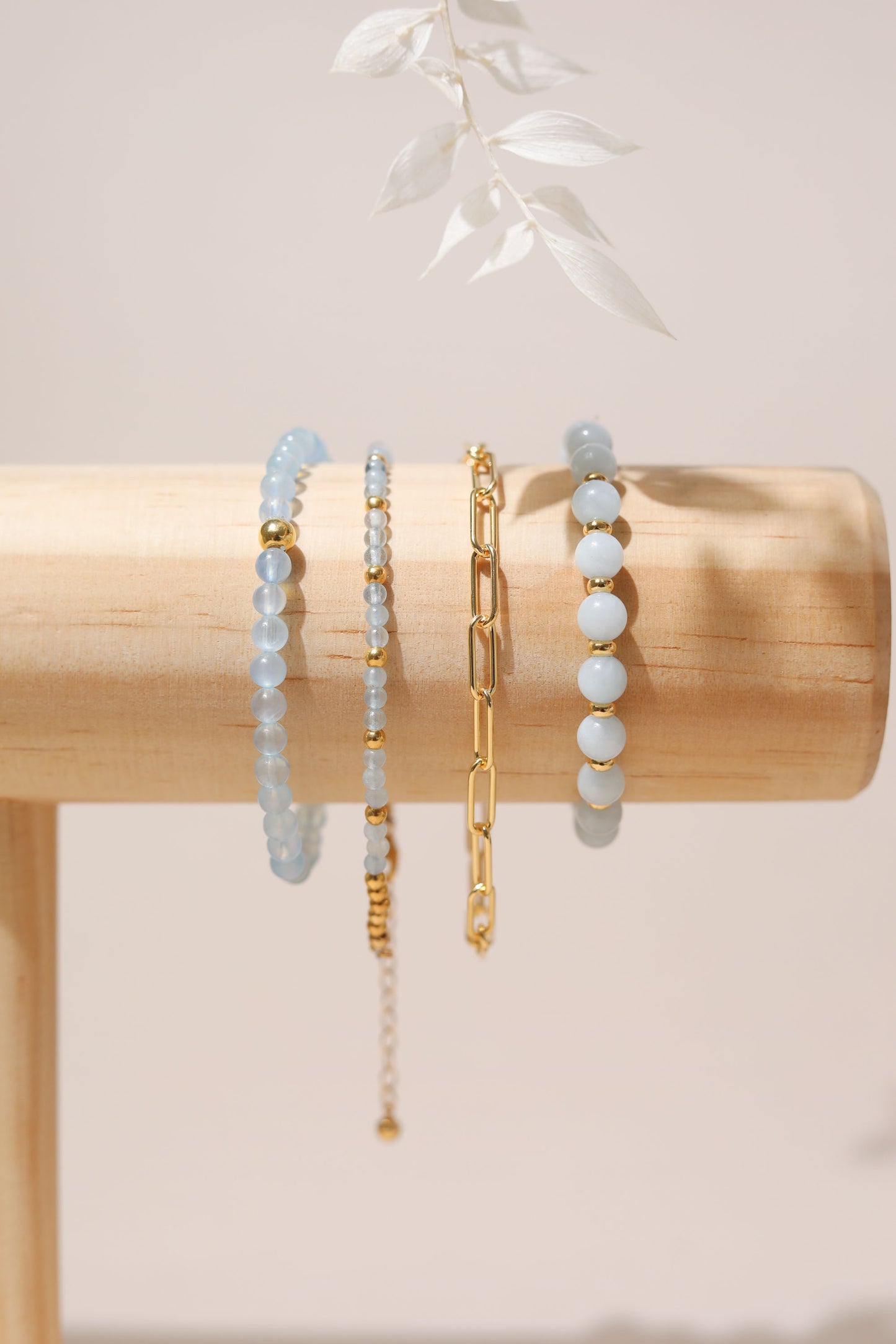 The Kin Collection: Aquamarine quad stack